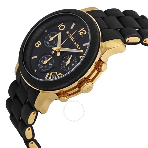 michael kors black crystal face watch|michael kors watches black.